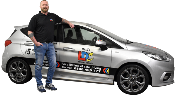 Mark Wilson's driving school car